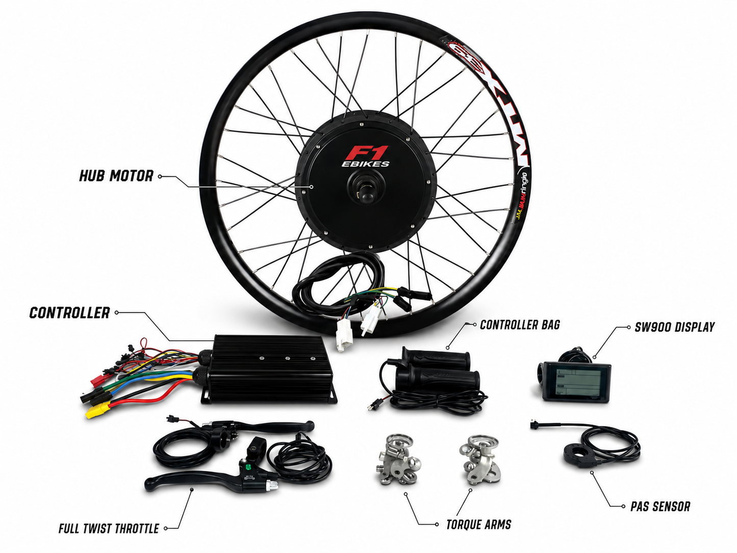 5000w ebike kit + 72v 30ah combo