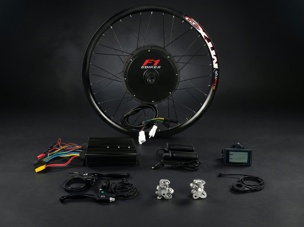1500W conversion kit flat lay with SW900 display